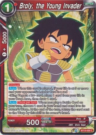 Broly, the Young Invader - BT13-026 - Common