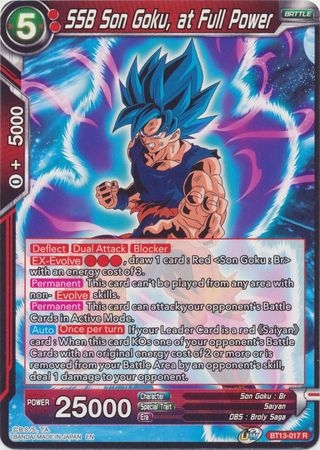 SSB Son Goku, at Full Power - BT13-017 - Rare