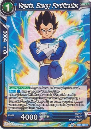 Vegeta, Energy Fortification - BT13-040 - Uncommon