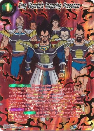 King Vegeta's Imposing Presence (SPR) - BT13-030 - Special Rare