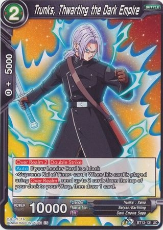 Trunks, Thwarting the Dark Empire - BT13-131 - Uncommon