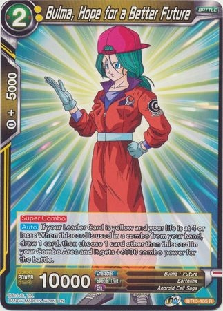 Bulma, Hope for a Better Future - BT13-105 - Rare