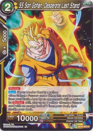 SS Son Gohan, Desperate Last Stand - BT13-097 - Common