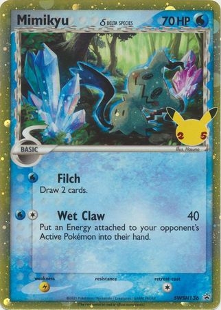 Mimikyu Delta Species - SWSH136 - Holo Promo