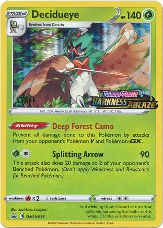 Decidueye - SWSH035 - (Staff) Prerelease Promo
