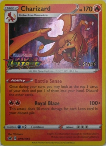 Charizard - SWSH066 - (Staff) Prerelease Promo