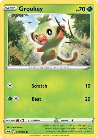 Grookey - 011/202 - Holo Common