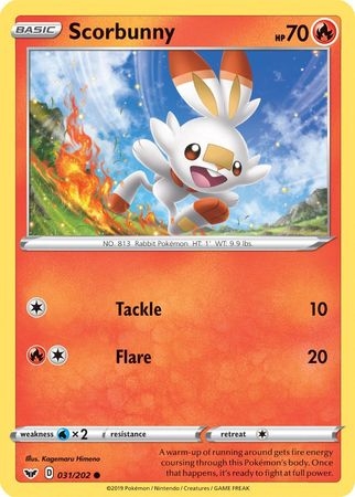 Scorbunny - 031/202 - Holo Common