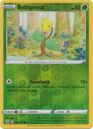 Bellsprout - 1/163 - Common Reverse Holo