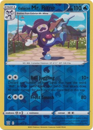 Galarian Mr. Rime - 35/163 - Rare Reverse Holo