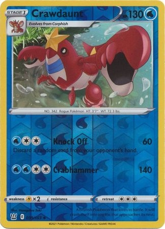 Crawdaunt - 39/163 - Uncommon Reverse Holo