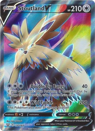 Stoutland V - 157/163 - Full Art Ultra Rare