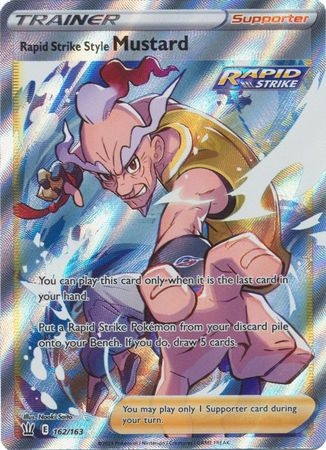 Rapid Strike Style Mustard - 162/163 - Full Art Ultra Rare