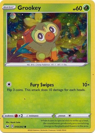 Grookey - 010/202 - Cosmos Holo - Collectors Chest Promo