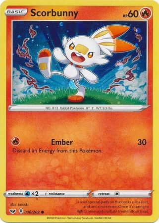 Scorbunny - 030/202 - Cosmos Holo - Collectors Chest Promo