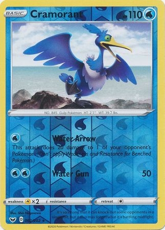 Cramorant - 062/202 - Rare Reverse Holo
