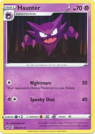 Haunter - 084/202 - Uncommon