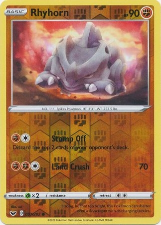Rhyhorn - 097/202 - Common Reverse Holo