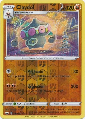 Claydol - 103/202 - Rare Reverse Holo