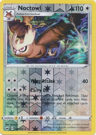 Noctowl - 144/202 - Rare Reverse Holo