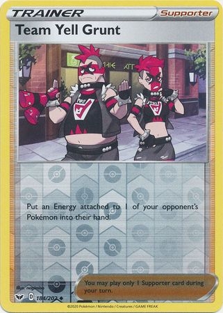 Team Yell Grunt - 184/202 - Uncommon Reverse Holo