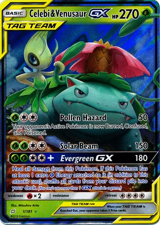 Celebi & Venusaur GX - 1/181 - Ultra Rare