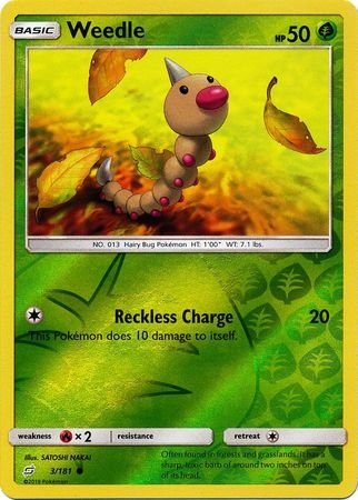 Weedle - 3/181 - Common Reverse Holo