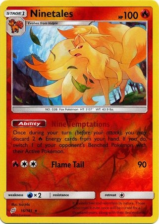 Ninetales - 16/181 - Rare Reverse Holo