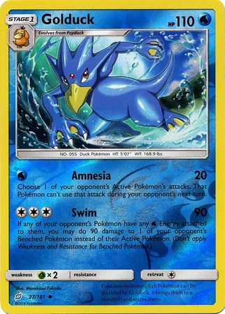 Golduck - 27/181 - Uncommon Reverse Holo