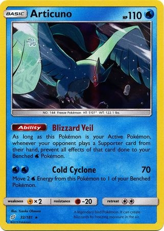 Articuno - 32/181 - Holo Rare