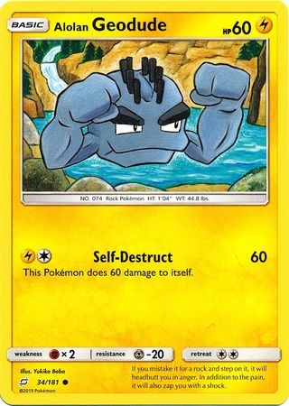 Alolan Geodude - 34/181 - Common