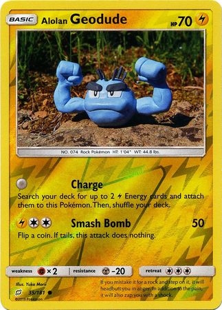 Alolan Geodude - 35/181 - Common Reverse Holo