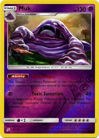 Muk - 63/181 - Rare Reverse Holo