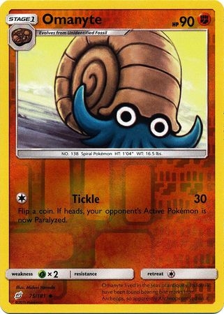 Omanyte - 75/181 - Uncommon Reverse Holo