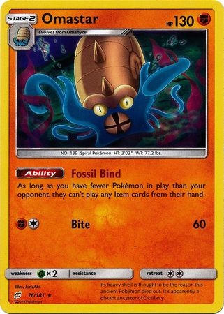 Omastar - 76/181 - Holo Rare