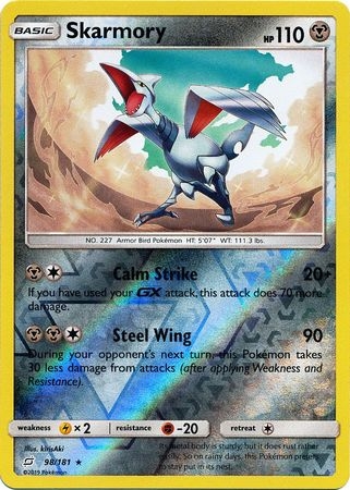 Skarmory - 98/181 - Rare Reverse Holo