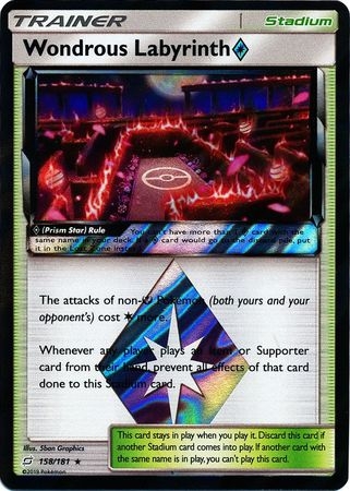 Wondrous Labyrinth Prism Star - 158/181 - Holo Rare