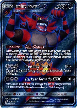 Incineroar GX - 167/181 - Full Art Ultra Rare