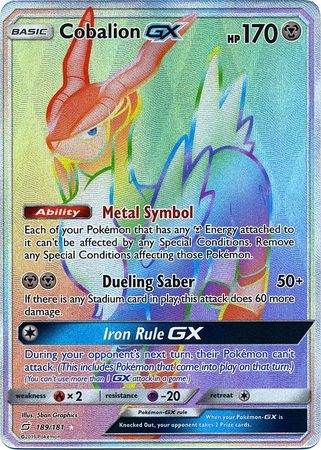 Cobalion GX - 189/181 - Hyper Rare