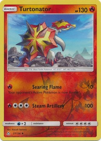 Turtonator - 27/156 - Uncommon Reverse Holo