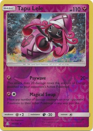 Tapu Lele - 94/156 - Rare Reverse Holo