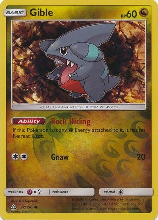 Gible - 97/156 - Common Reverse Holo