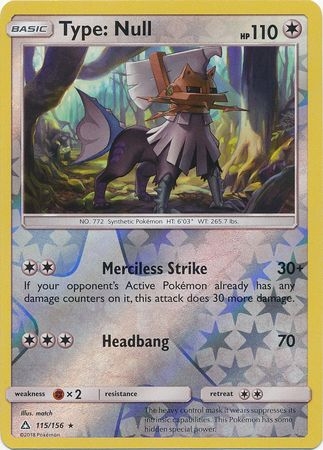 Type: Null - 115/156 - Rare Reverse Holo