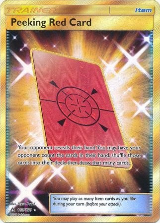 Peeking Red Card - 169/156 - Secret Rare