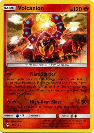 Volcanion - 25/214 - Holo Rare Reverse Holo