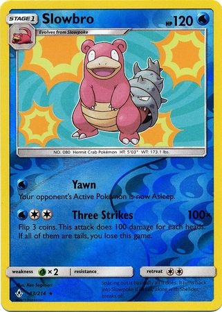 Slowbro - 43/214 - Holo Rare Reverse Holo