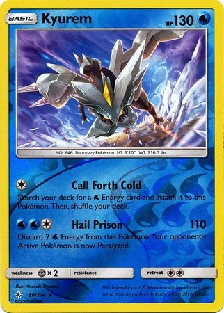 Kyurem - 50/214 - Holo Rare Reverse Holo