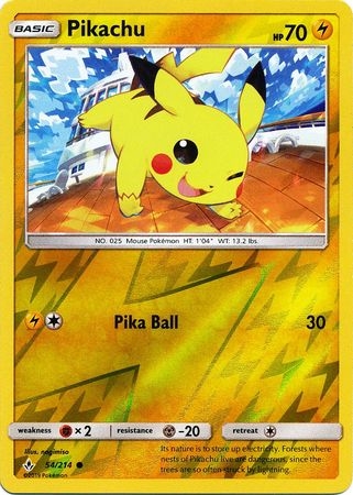 Pikachu - 54/214 - Common Reverse Holo