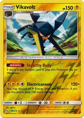 Vikavolt - 59/214 - Holo Rare Reverse Holo