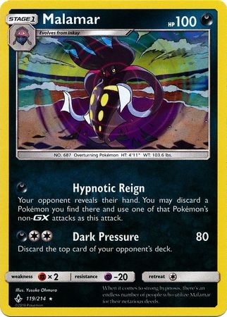 Malamar - 119/214 - Holo Rare